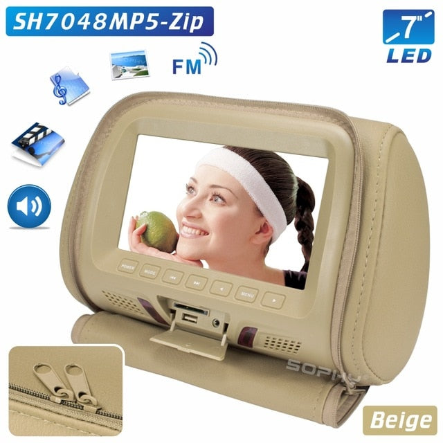 Universal 7 Inch Headrest Monitor - Nerdpic