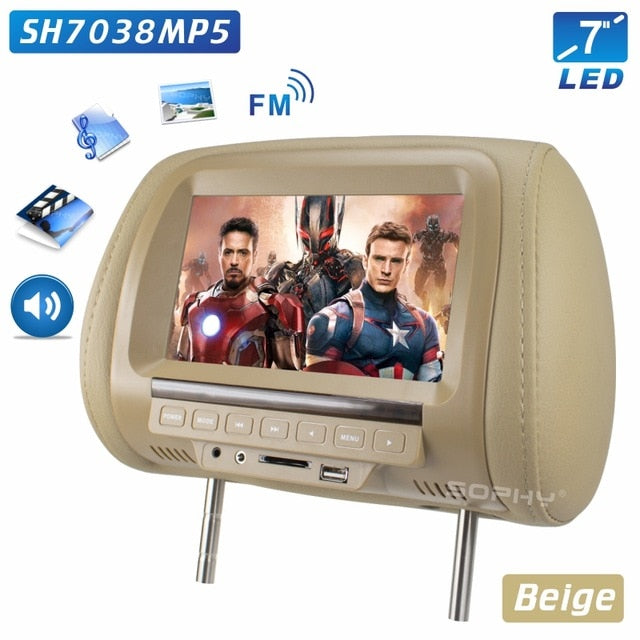 Universal 7 Inch Headrest Monitor - Nerdpic