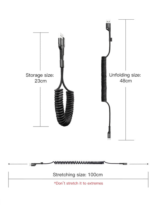 Spring USB Type C Cable - Nerdpic