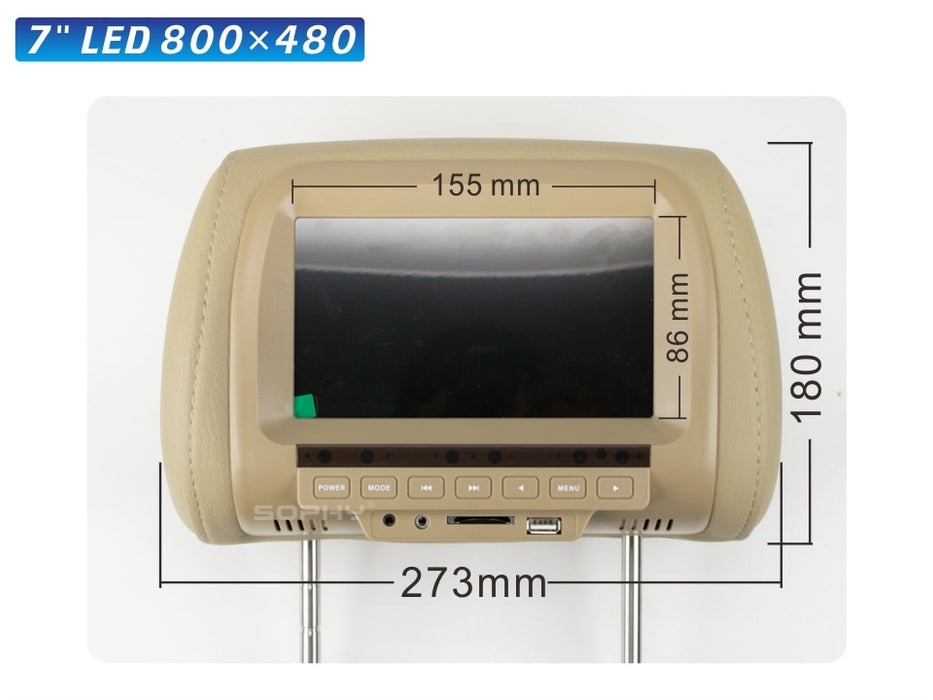 Universal 7 Inch Headrest Monitor - Nerdpic