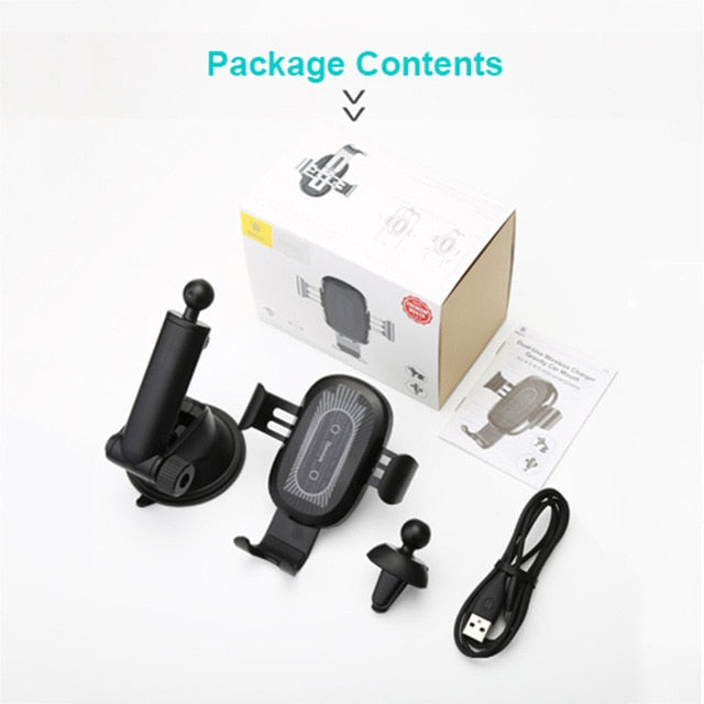 2 in1 Wireless Car Charger - Nerdpic