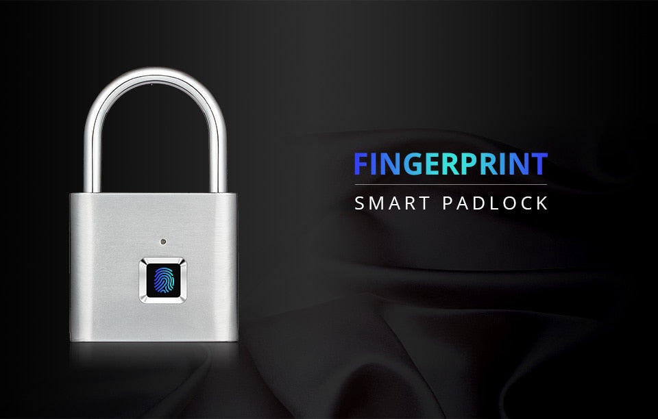 Keyless Fingerprint Smart Padlock - Nerdpic