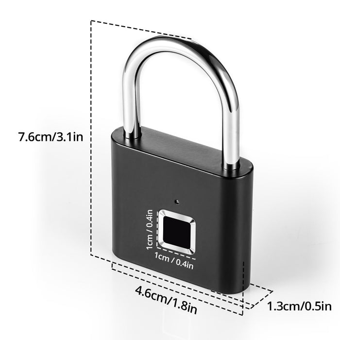 Keyless Fingerprint Smart Padlock - Nerdpic