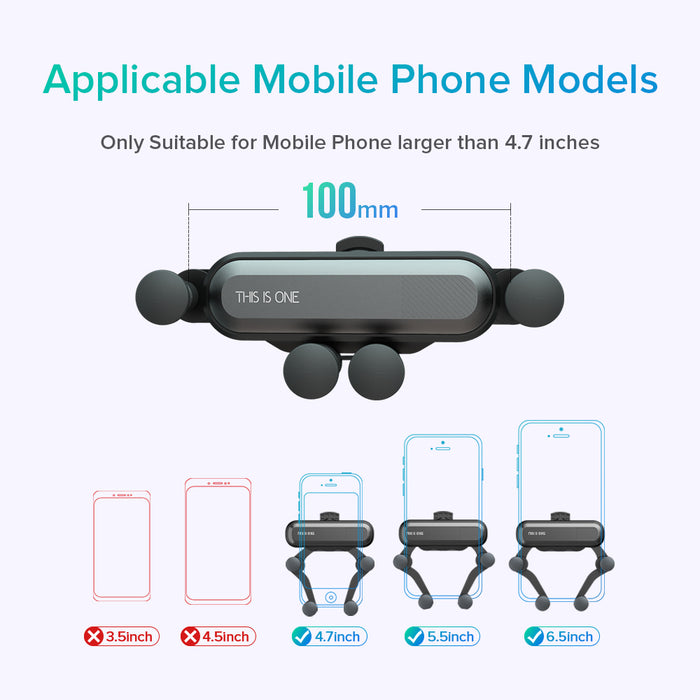 Gravity Car Phone Holder - Nerdpic
