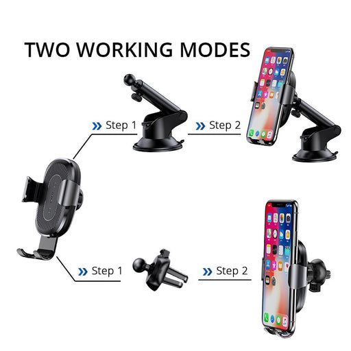 2 in1 Wireless Car Charger - Nerdpic